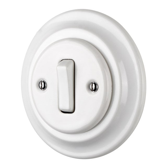 1 Gang Flush-mounted Porcelain Rocker Switch