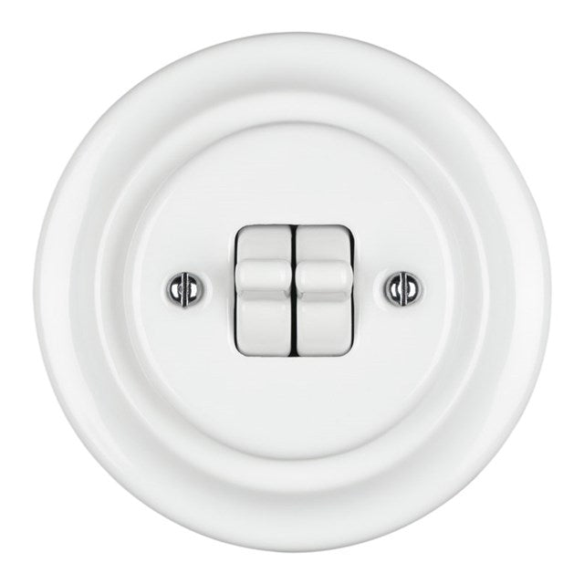 2 Gang New Model Flush-mounted Toggle Switch