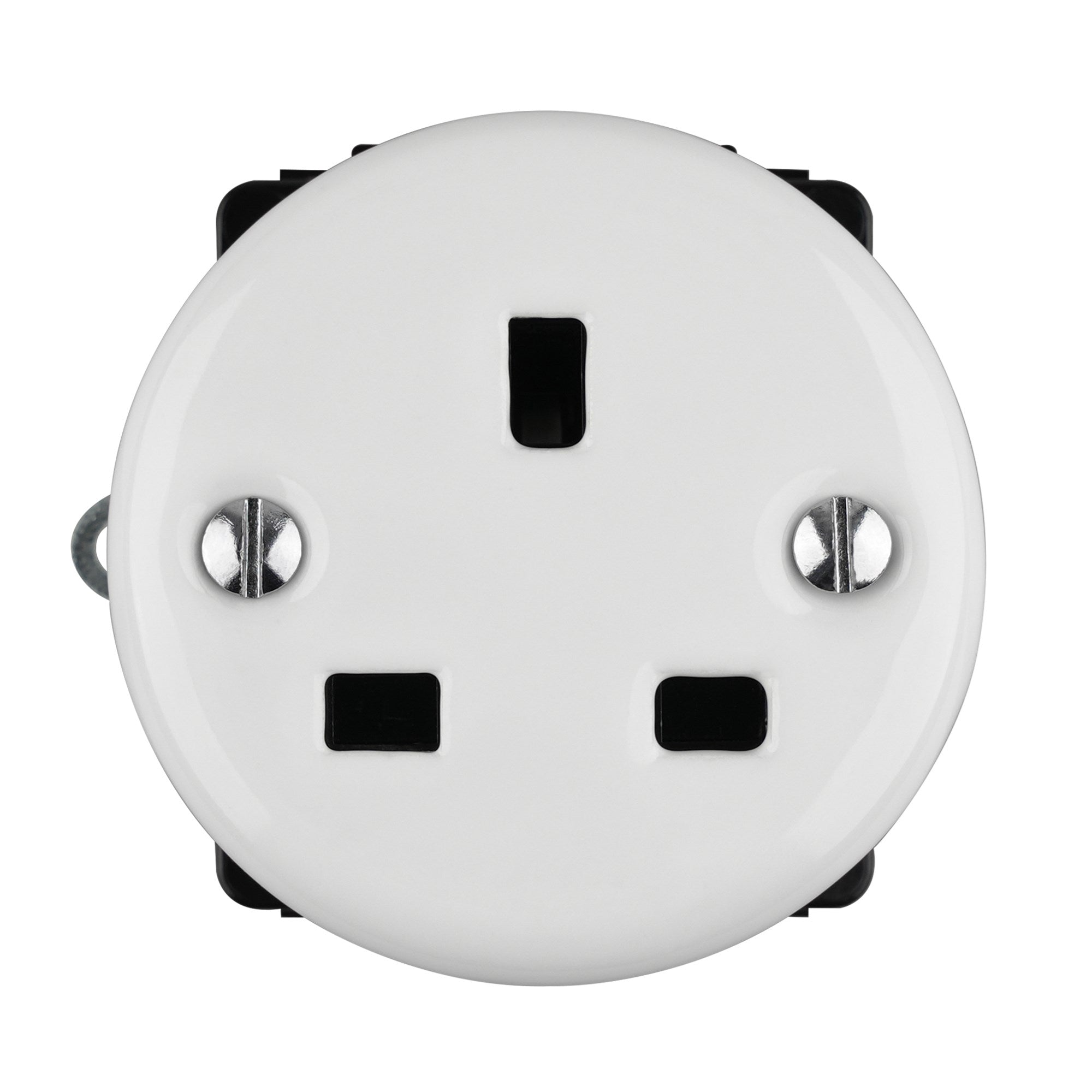 Stylish Retro Ceramic UK Standard Flush Mounted Wall Socket