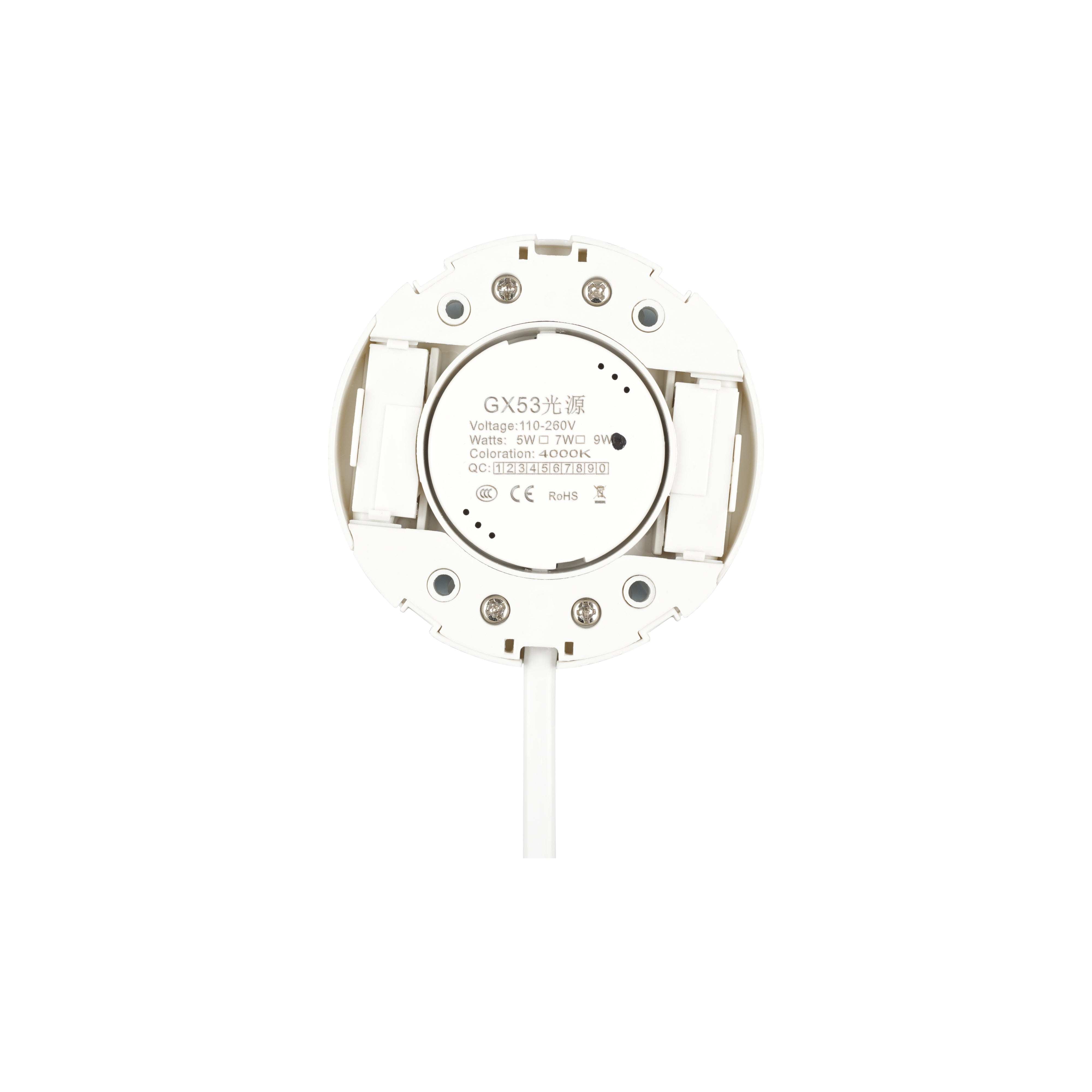 Sleek Ceramic Recessed Spotlight – Energy-Efficient, EU-Certified for Modern Interiors