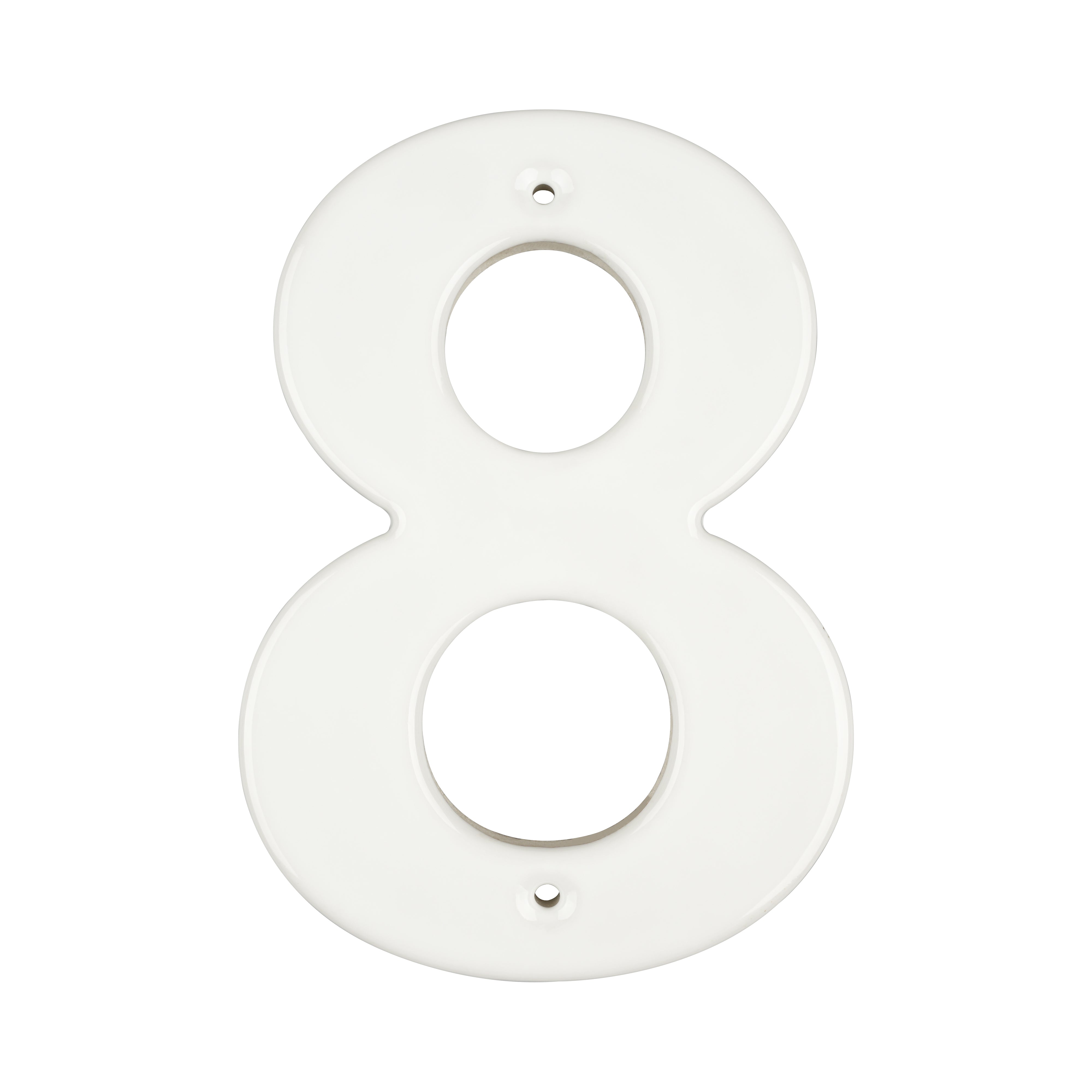 Elegant Ceramic House Number Plaque for European Homes