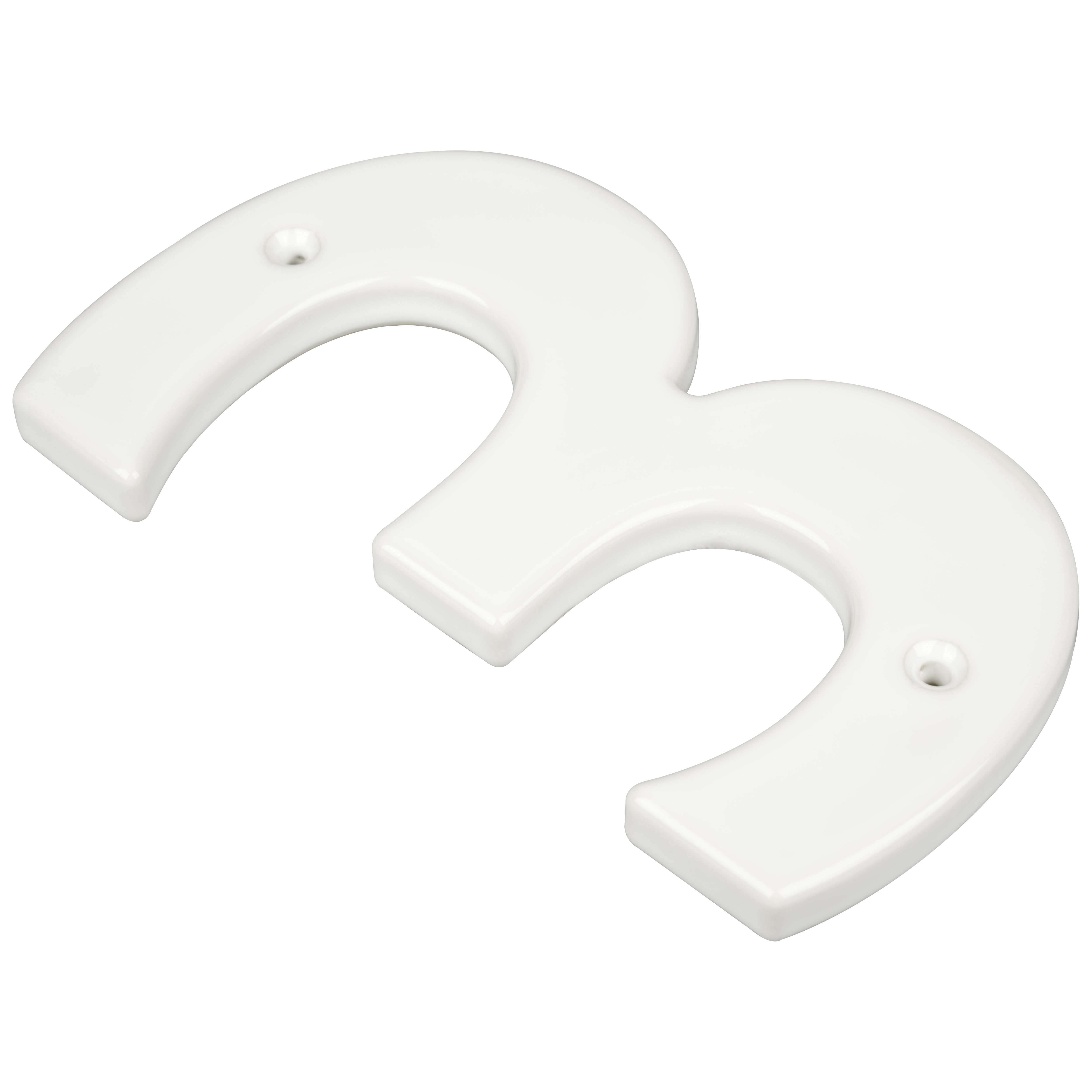 Elegant Ceramic House Number Plaque for European Homes