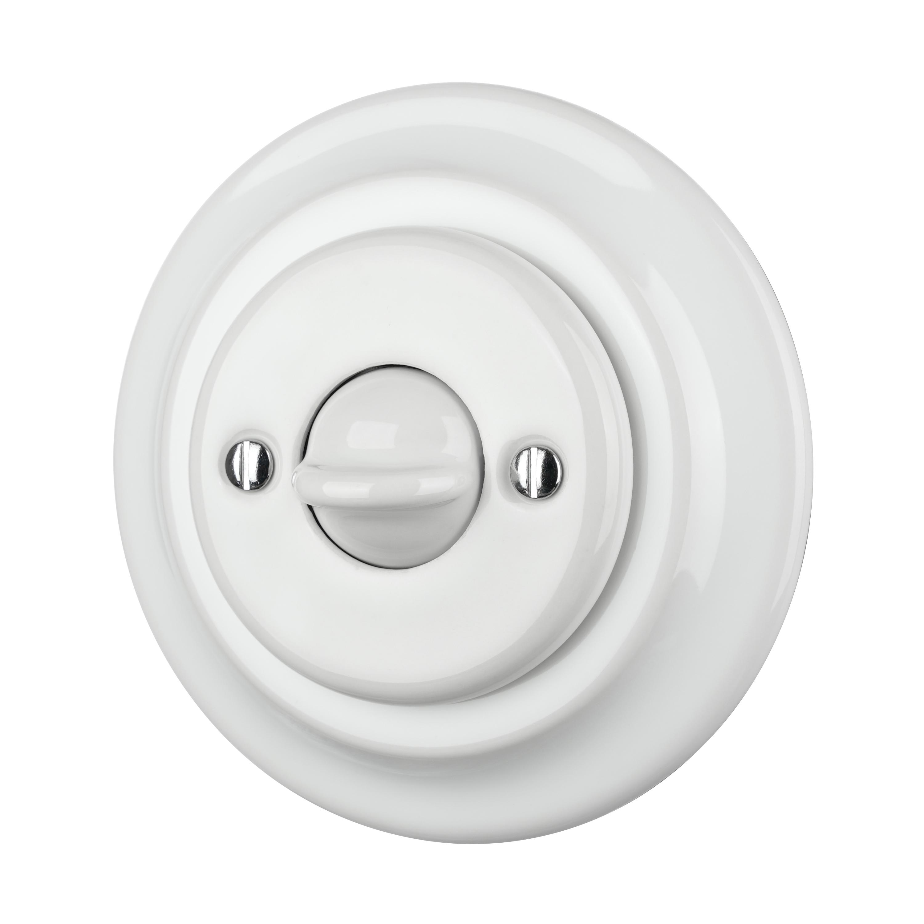 New Series 1 Gang Flush Mounted Round Toggle Wall Switch