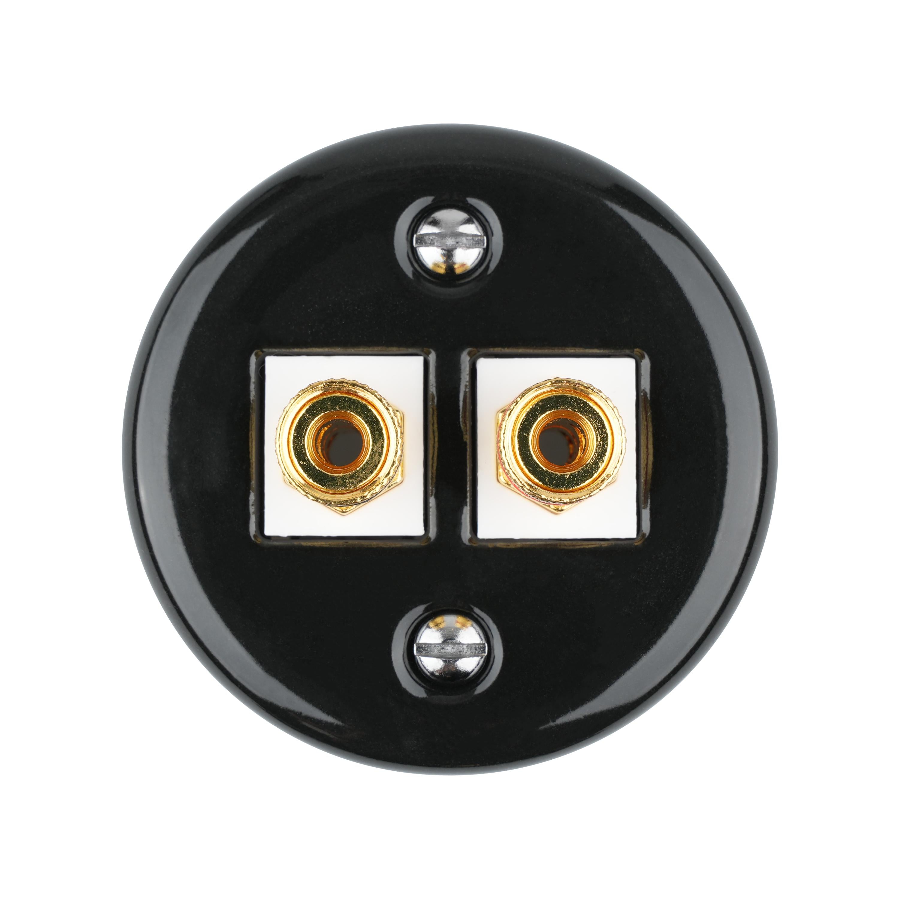 Premium Ceramic Surface Mounted Audio Jack for Home Decoration
