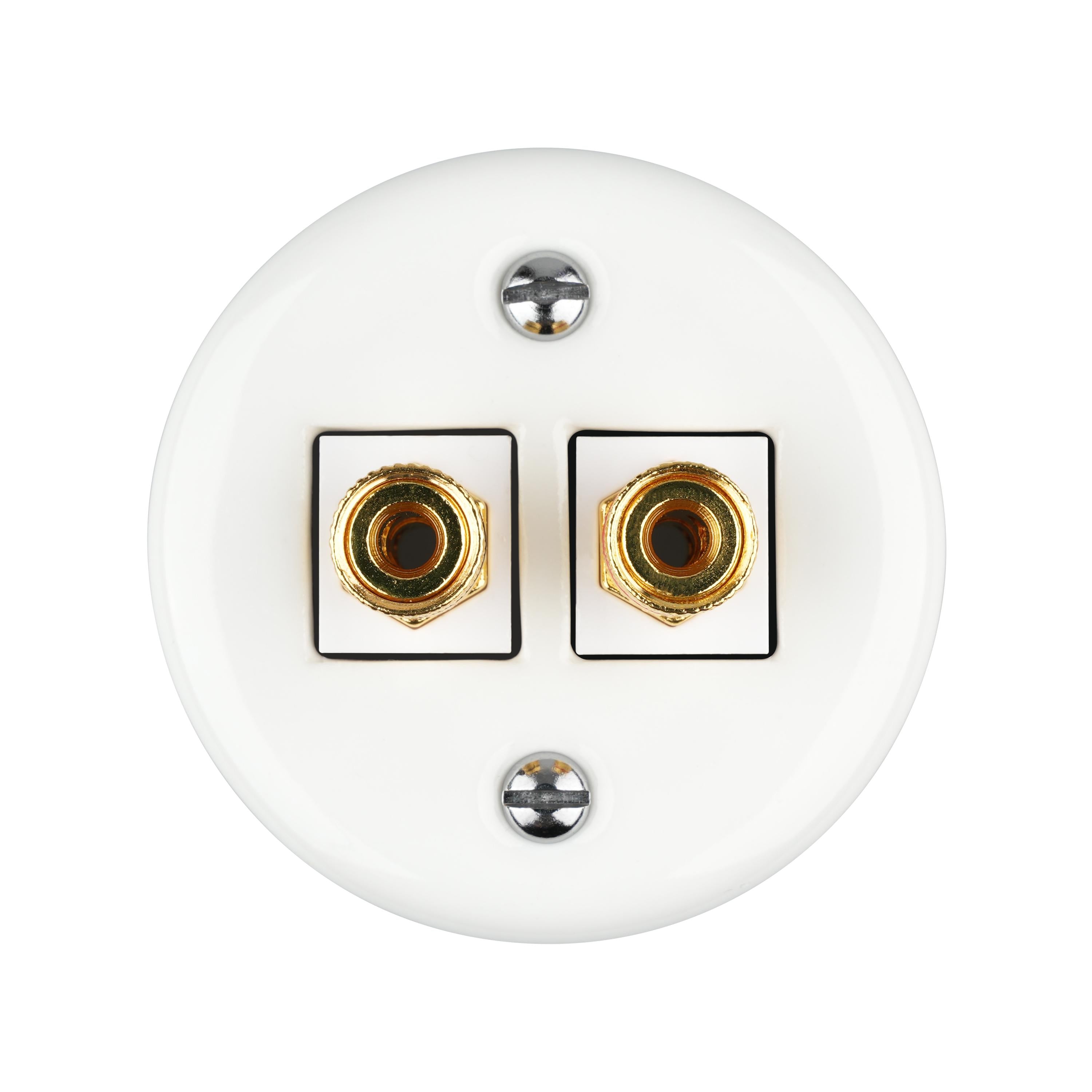 Premium Ceramic Surface Mounted Audio Jack for Home Decoration