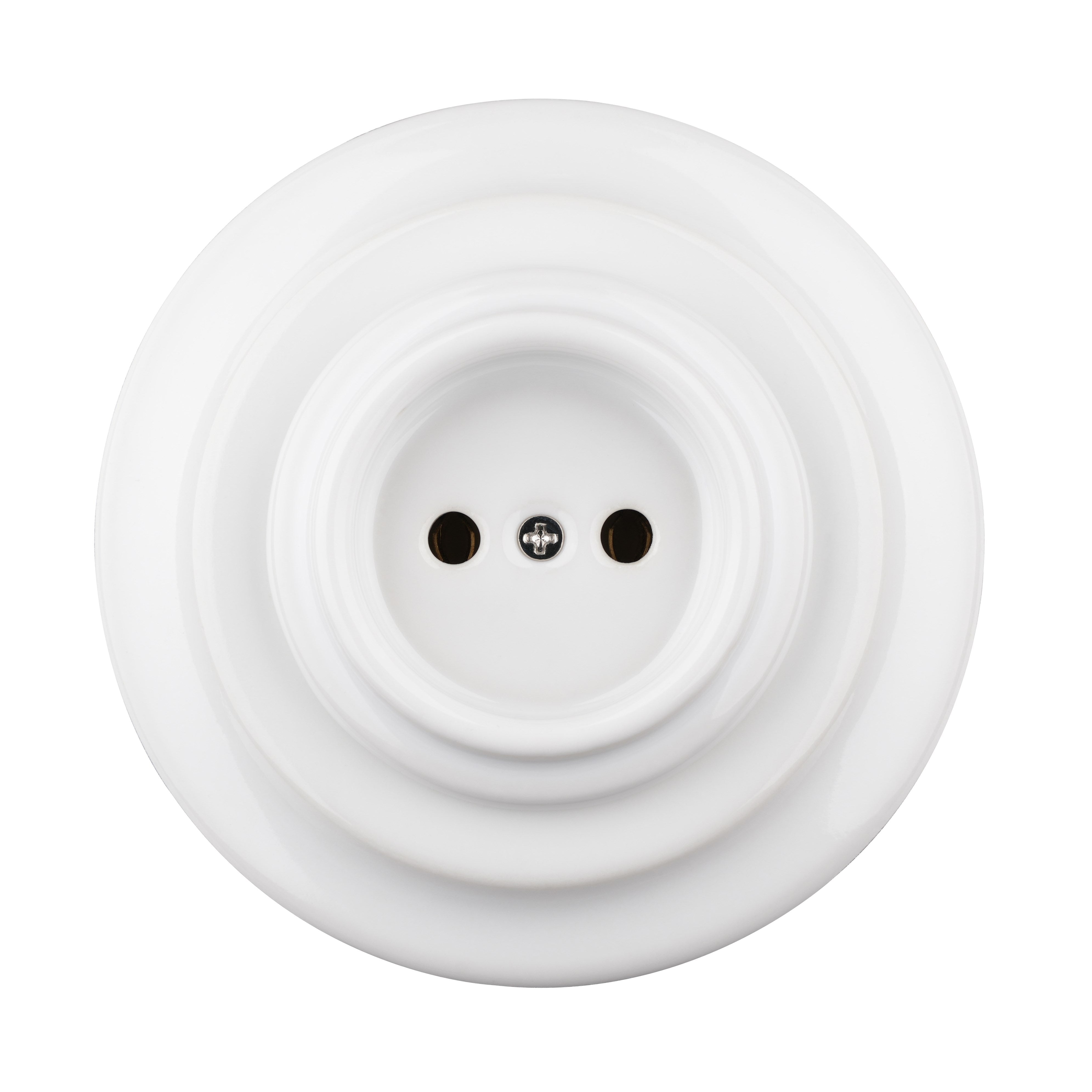 New Arrival Ceramic Flush Mounted Non-Grounded Wall Socket