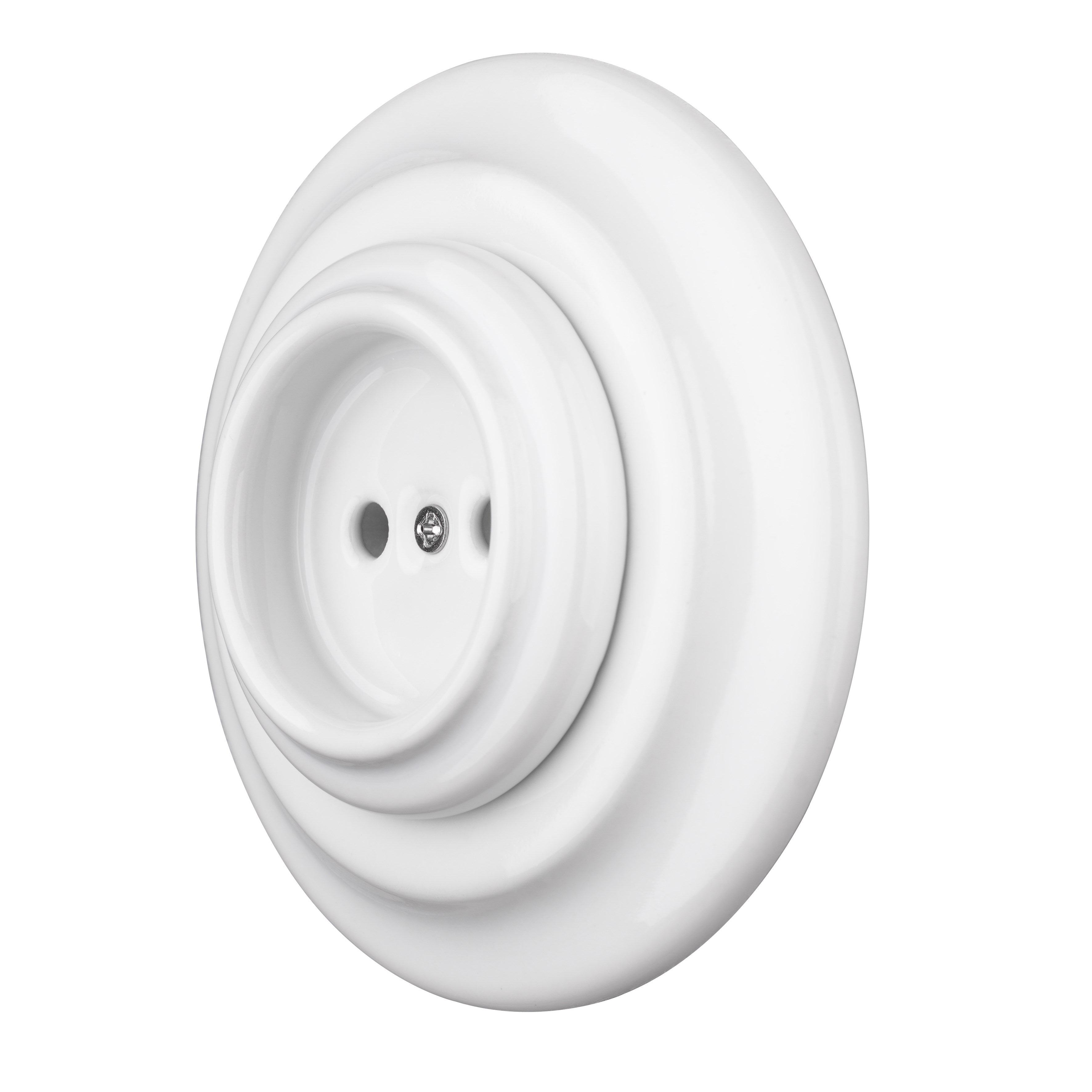 New Arrival Ceramic Flush Mounted Non-Grounded Wall Socket