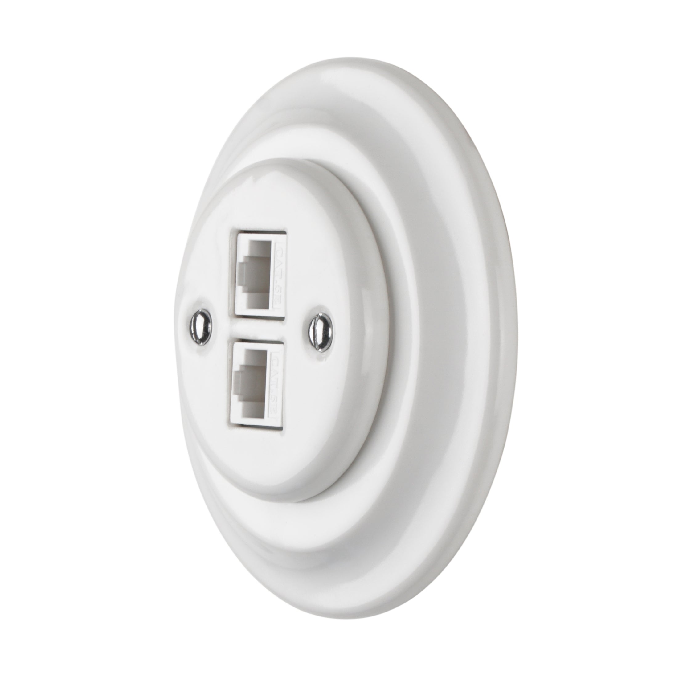 2×RJ45 Flush Mounted Data Socket Network Interface