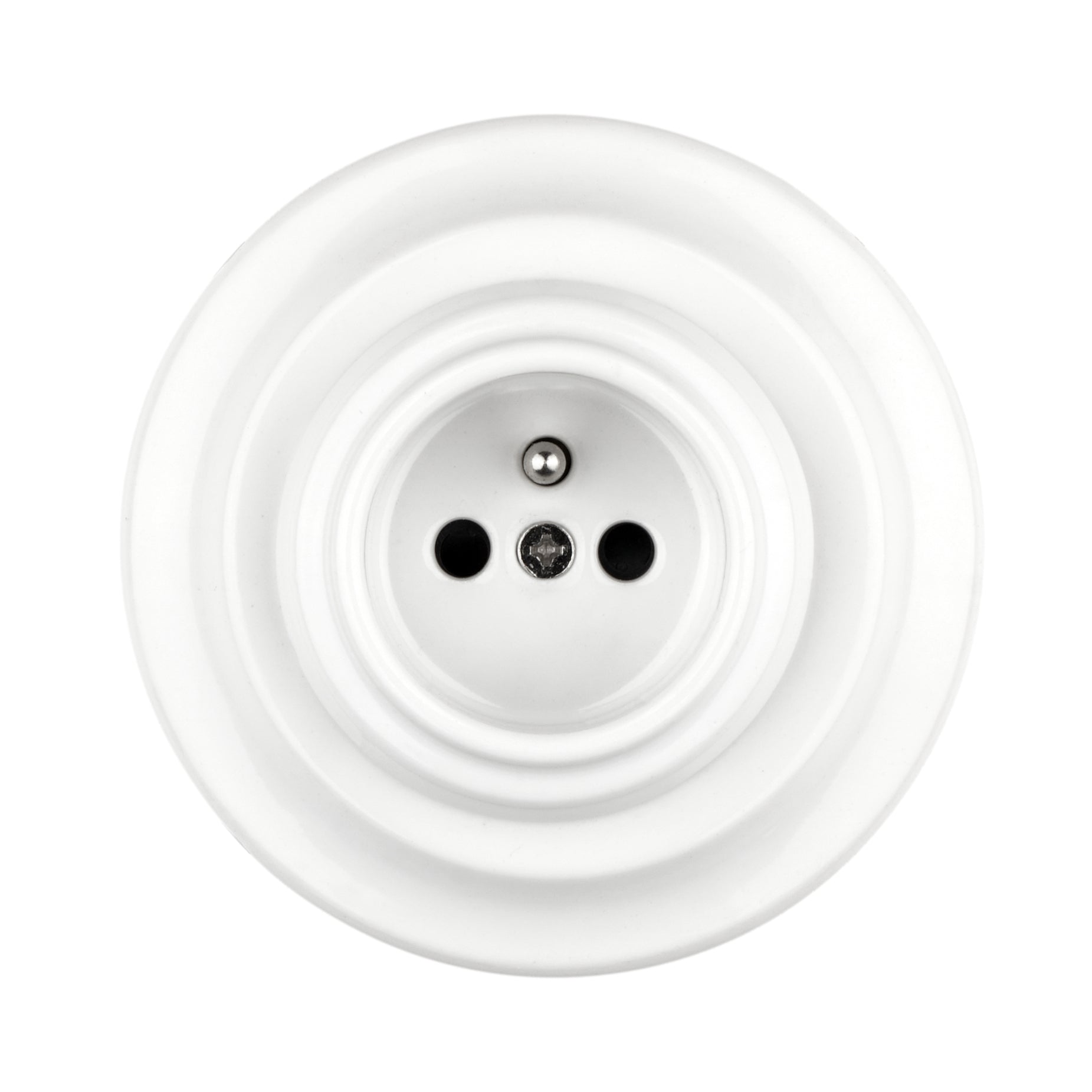 Retro Ceramic Childproof French Wall Socket for Smart Home