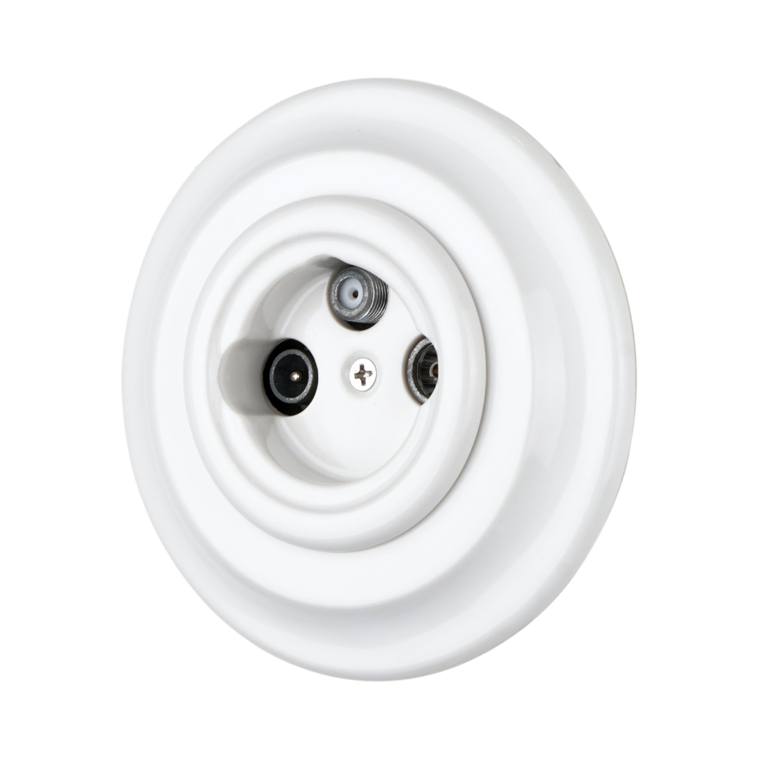 Well-Configured Flush Mounted TV/SAT Socket for Home
