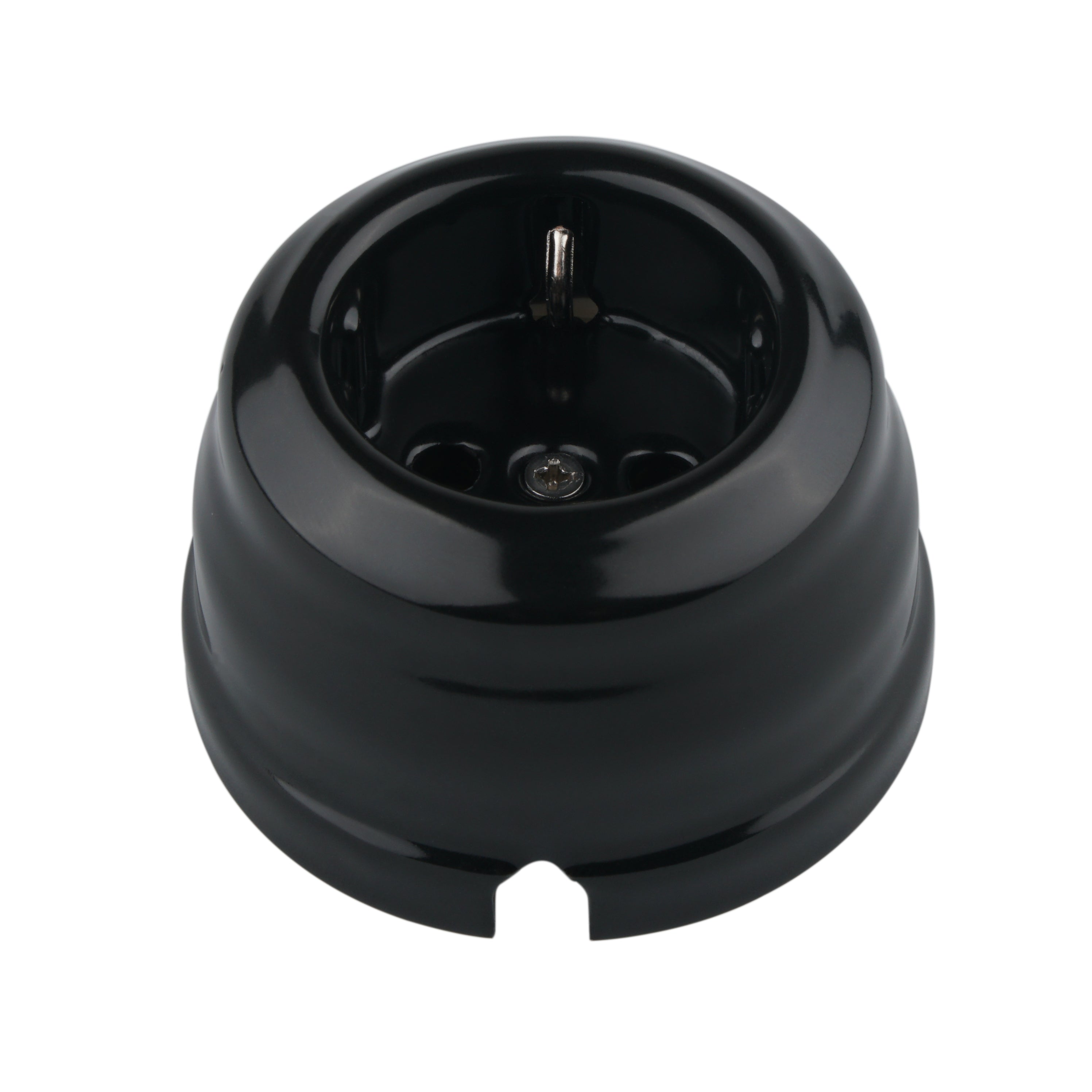 Vintage Surface Mounted D73MM Porcelain German Schuko Wall Socket