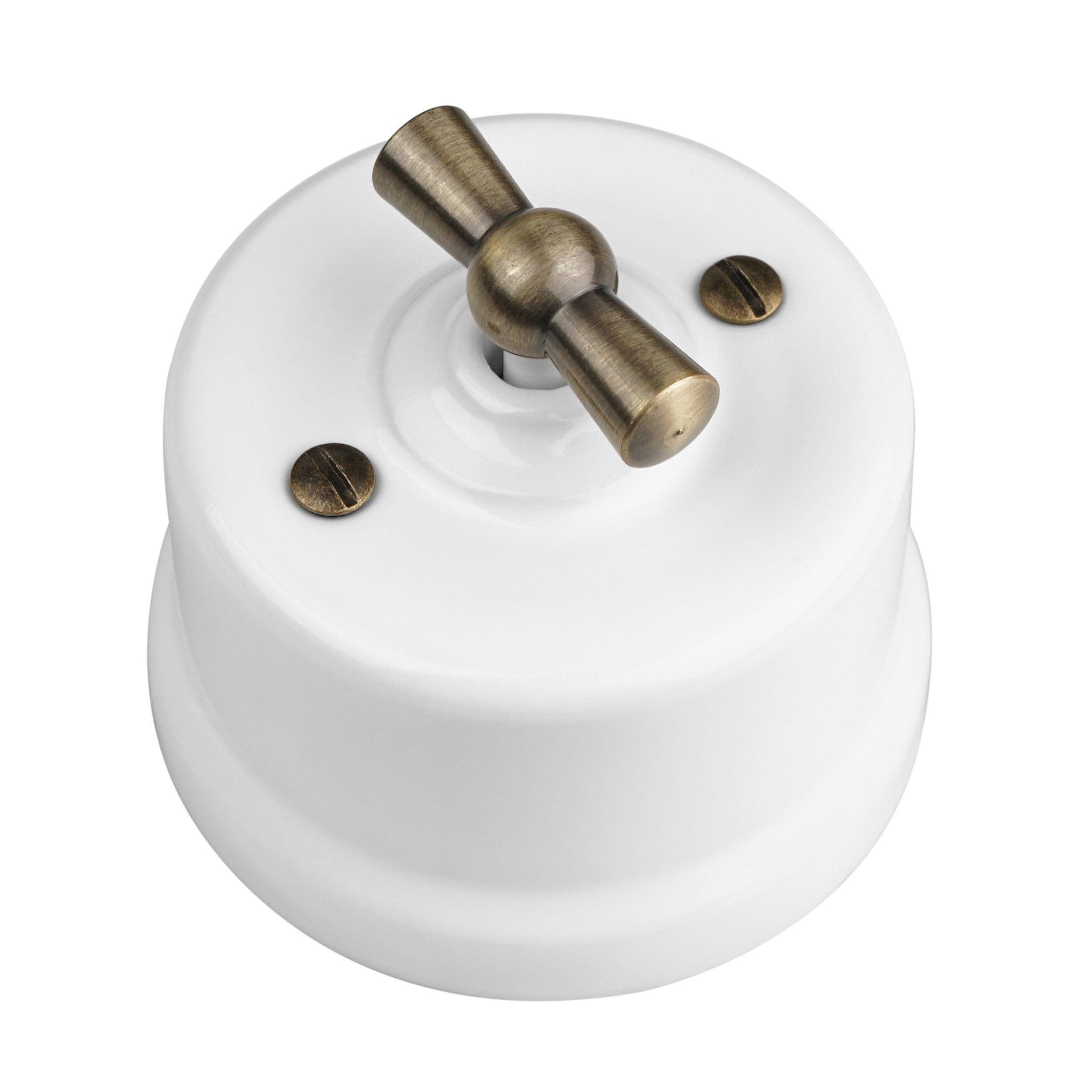 Retro Porcelain Wall-Mounting Electrical Rotary Switches