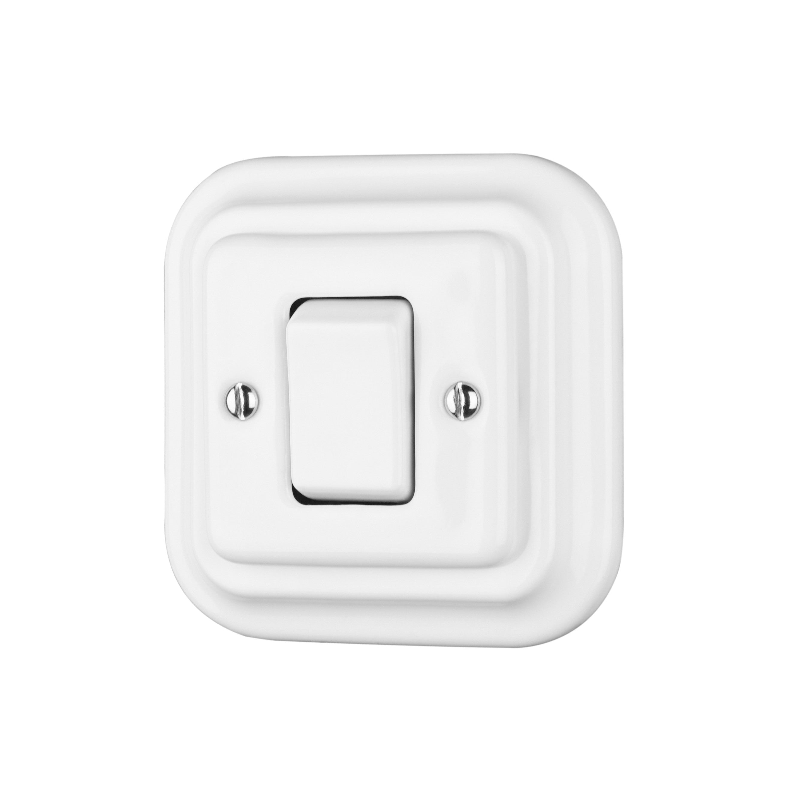 New Series Flush Mounted Ceramic Square Button Wall Switches