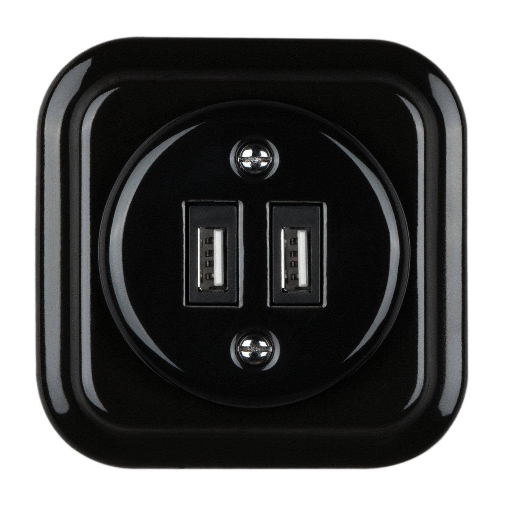 Porcelain Square 20W 5V-4A USB-A+USB-C Charging Socket
