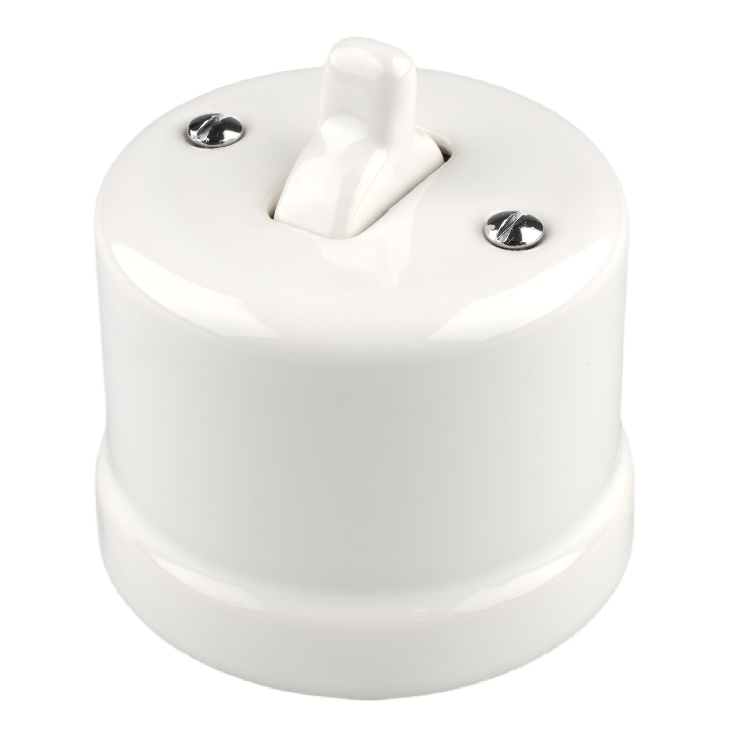 EU Vintage Surface Mounting Black 2 Gang Toggle Wall Switches