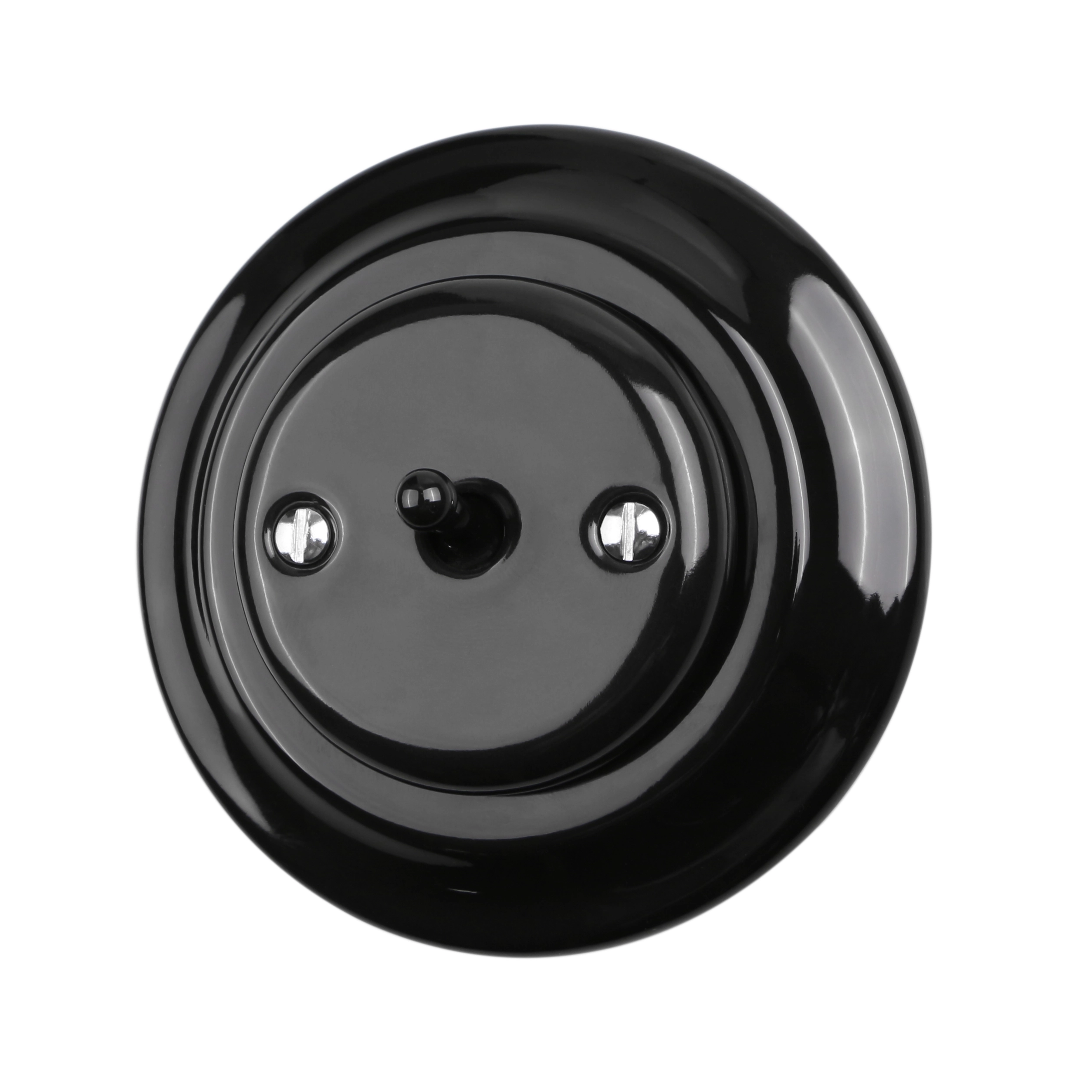 Flush-mounted Porcelain Toggle Switch