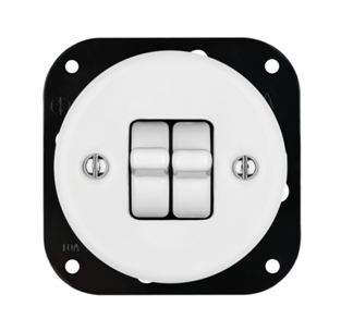Connection inner part of flush mounted toggle switch, roller shutter control (without porcelain frame)