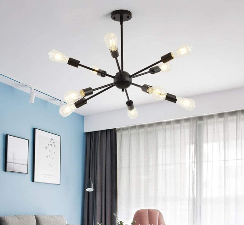 Rustic Vintage Living Room Dining Room Ambiance Chandelier Satellite Lighting Branch
