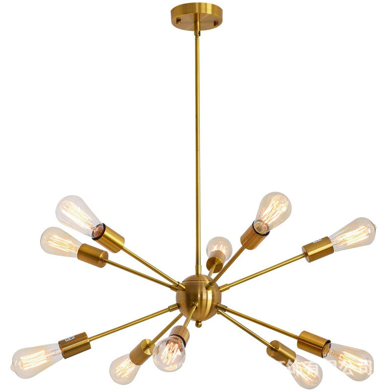 Rustic Vintage Living Room Dining Room Ambiance Chandelier Satellite Lighting Branch