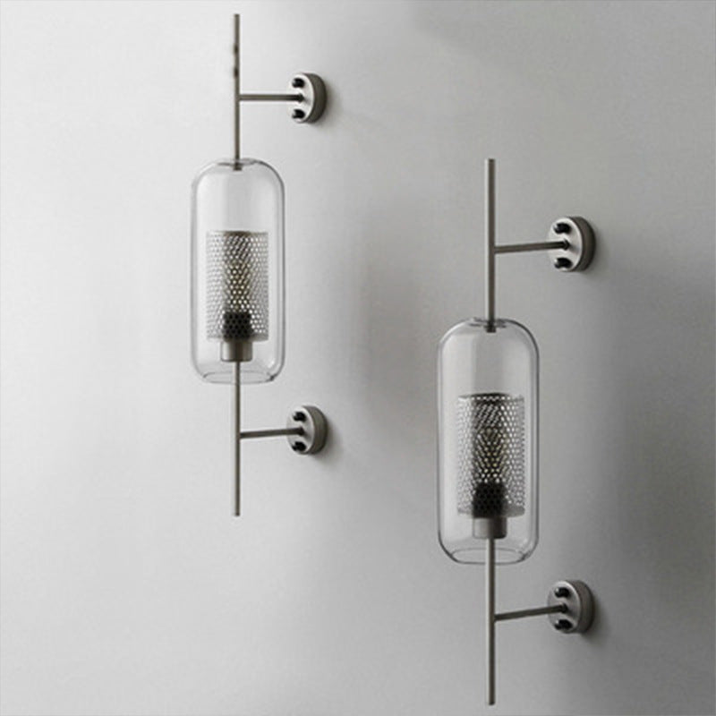 Decorative Simple Creative Personality Bedroom Wall Modern Rustic Glass Wall Lamps