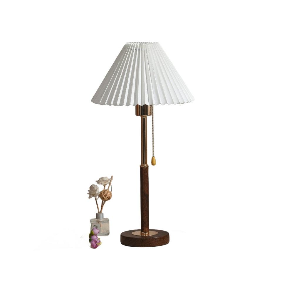 Pleated Table Lamp Creative Simple Modern Warm Romantic Bedroom Lamp